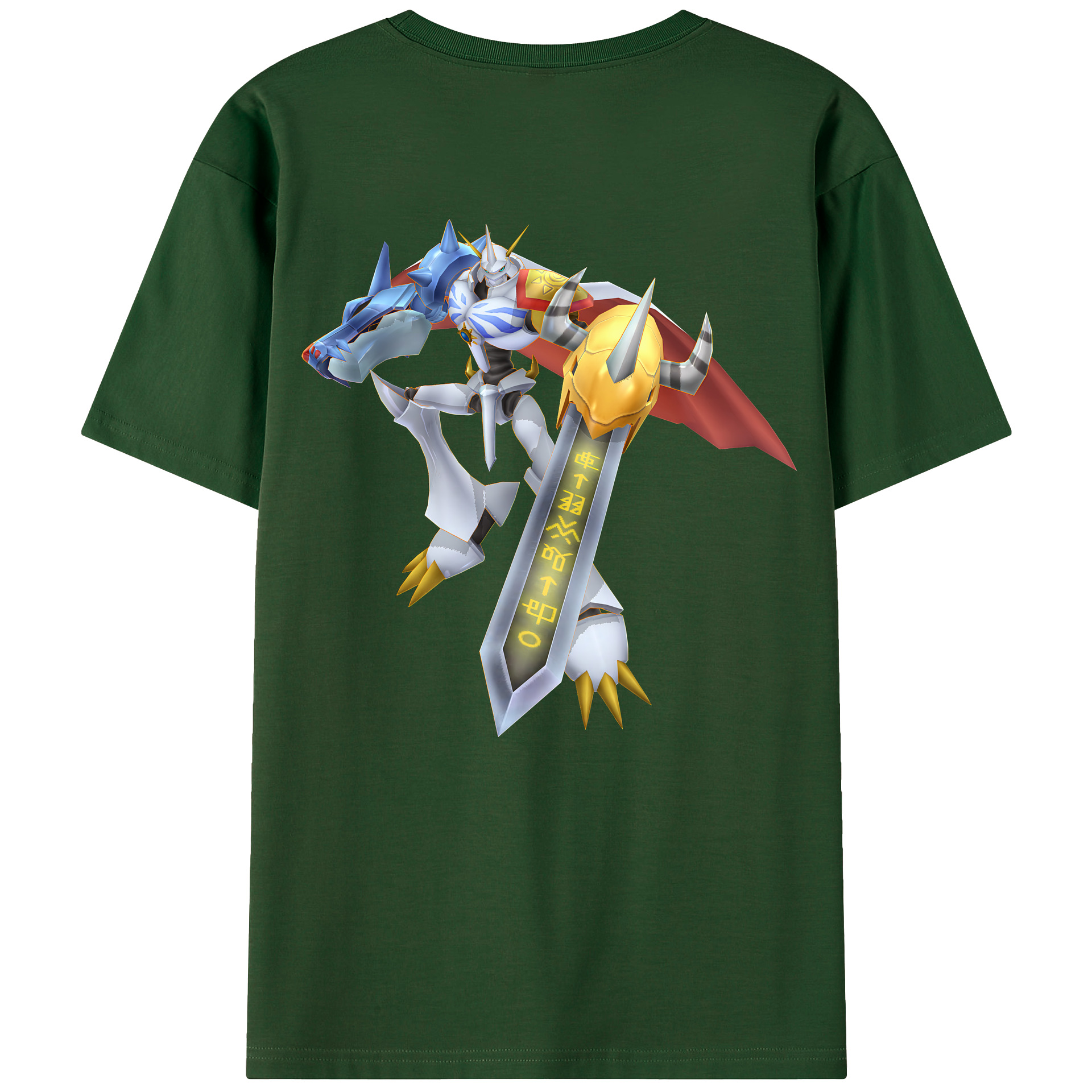（画像用） Digimon デジタルモンスター/デジモン 綿100％半袖Tシャツ（背面プリント）